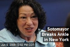 Sotomayor Breaks Ankle in New York
