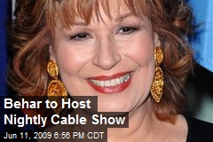 Behar to Host Nightly Cable Show