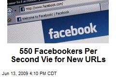550 Facebookers Per Second Vie for New URLs