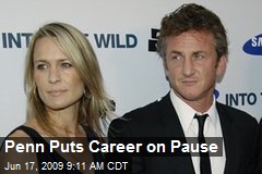 Penn Puts Career on Pause