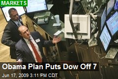 Obama Plan Puts Dow Off 7