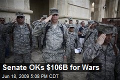 Senate OKs $106B for Wars