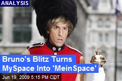 Bruno's Blitz Turns MySpace Into 'MeinSpace'