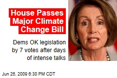 House Passes Major Climate Change Bill