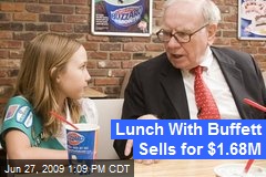 Lunch With Buffett Sells for $1.68M