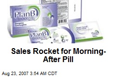 Sales Rocket for Morning-After Pill