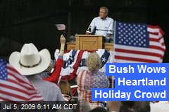 Bush Wows Heartland Holiday Crowd