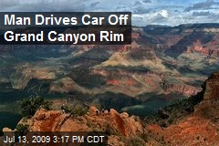 Man Drives Car Off Grand Canyon Rim