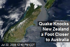 Quake Knocks New Zealand a Foot Closer to Australia