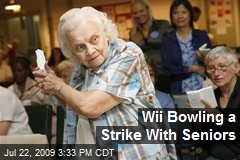 Wii Bowling a Strike With Seniors