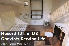 Record 10% of US Convicts Serving Life