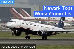 Newark Tops Worst Airport List