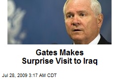 Gates Makes Surprise Visit to Iraq