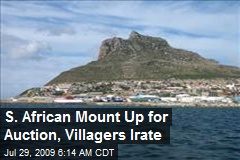 S. African Mount Up for Auction, Villagers Irate