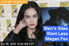 Men's Sites Want Less Megan Fox