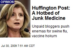Huffington Post: A Hotbed of Junk Medicine