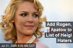 Add Rogen, Apatow to List of Heigl Haters