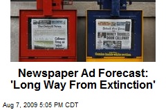 Newspaper Ad Forecast: 'Long Way From Extinction'