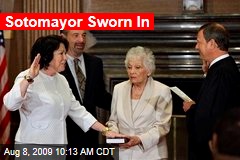 Sotomayor Sworn In