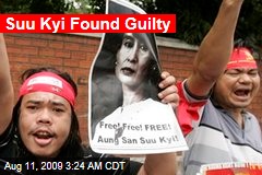 Suu Kyi Found Guilty