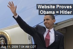 Website Proves Obama = Hitler