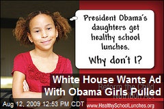 White House Wants Ad With Obama Girls Pulled