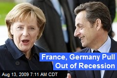 France, Germany Pull Out of Recession