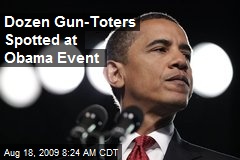 Dozen Gun-Toters Spotted at Obama Event