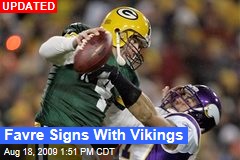 Favre Signs With Vikings