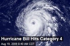 Hurricane Bill Hits Category 4