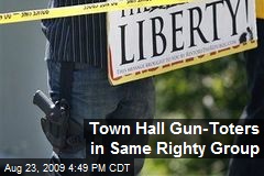 Town Hall Gun-Toters in Same Righty Group