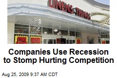 Companies Use Recession to Stomp Hurting Competition