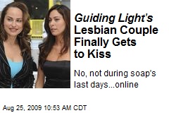 Guiding Light's Lesbian Couple Finally Gets to Kiss