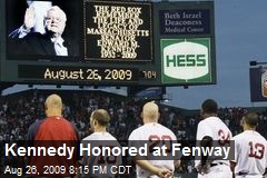Kennedy Honored at Fenway