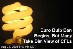 Euro Bulb Ban Begins, But Many Take Dim View of CFLs