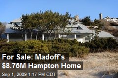 For Sale: Madoff's $8.75M Hampton Home