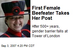 First Female Beefeater Takes Her Post