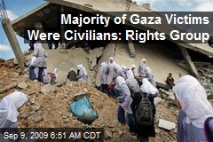 Majority of Gaza Victims Were Civilians: Rights Group