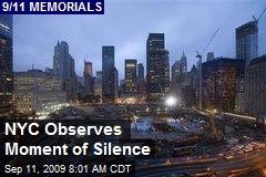 NYC Observes Moment of Silence