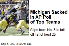 Michigan Sacked in AP Poll of Top Teams