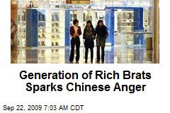 Generation of Rich Brats Sparks Chinese Anger