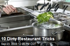 10 Dirty Restaurant Tricks