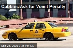 Cabbies Ask for Vomit Penalty