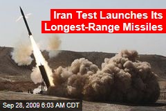 Iran Test Launches Its Longest-Range Missiles
