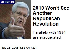 2010 Won't See Another Republican Revolution