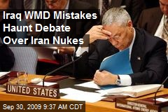 Iraq WMD Mistakes Haunt Debate Over Iran Nukes