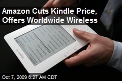 Amazon Cuts Kindle Price, Offers Worldwide Wireless