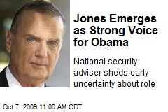 Jones Emerges as Strong Voice for Obama