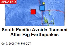 South Pacific Avoids Tsunami After Big Earthquakes