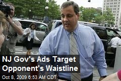 NJ Gov's Ads Target Opponent's Waistline